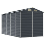 Garden Shed Anthracite 191x385x198 cm Galvanised Steel 3188256