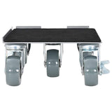 Furniture Rollers 4 pcs with Lifter 17.5x16x7.5 cm Steel 1600 kg 42002561