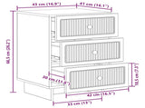 Bedside Cabinet with Drawer High Gloss White 43 x 41 x 66.5 cm 893869