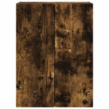 TV Wall Cabinet Smoked Oak 59.5 x 31 x 80 cm Engineered Wood 892364