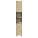 ZNTS 3 Piece Bathroom Furniture set Sonoma Oak Engineered Wood 3324976