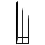 Towel Rack Black Iron Medium Towel Rack Rectangular Modern 343090