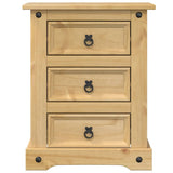 Bedside Cabinet Corona 53x39x66 cm Solid Wood Pine 4005659