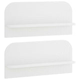 Wall Shelf 2 pcs White 80.5 x 13.5 x 37.5 cm Engineered Wood 8014950