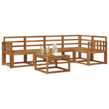 Outdoor Sofa Set 6 pcs Natural Solid Acacia Wood 3366422