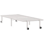 Bed Frame without Mattress Foldable White 80x200 cm Steel 4103965