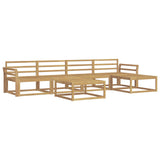 Outdoor Sofa Set 6 pcs White 79 x 79 x 37 cm Solid Acacia Wood 3386338