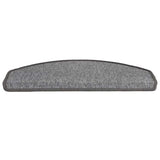Stair Mats 20 pcs 65x24x4 cm Dark Grey Half Round Large 3365790