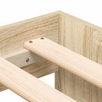 Storage Bed Frame Sonoma oak 100 x 200 cm Engineered wood 3335183