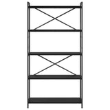 Bookshelf Black Oak 80 x 30 x 155 cm Engineered Wood 868413