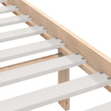 Bed Frame Natural Pine Solid Pine Wood 140x190 cm 3101003