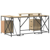Desk with Drawer Sonoma Oak 182 x 101 x 87.5 cm Engineered Wood 3376137