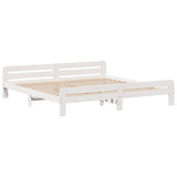 Bed frame without Mattress White 180x200 cm Super King Solid Wood Pine 3309030