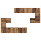 TV Units Wall-mounted 4 pcs Old Wood Engineered wood 3393492