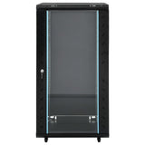 Network Cabinet with Storage Black 600 x 600 x 1200 mm Steel 30268