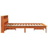 Bed Frame without Mattress Wax Brown 150x200 cm King Size Solid Wood Pine 3309736