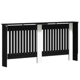 Radiator Cover Black Oak 172 x 19 x 81.5 cm Engineered Wood 884080