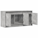TV Cabinet with LED Concrete Grey 100x34x50 cm Engineered Wood 852211