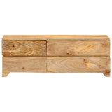 ZNTS TV Cabinet Solid Mango Wood 110x30x40 cm 246144