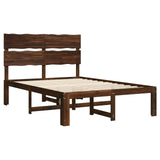 Double Bed Frame with Headboard ROSTOCK Dark Brown 150 x 200 cm 3405488