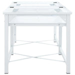 Double Washing Machine Pedestal with Pull-Out Shelves White 4009871