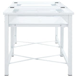 Double Washing Machine Pedestal with Pull-Out Shelves White 4009871