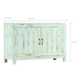 Sideboard Light Blue 110x35x70 cm Solid Mango Wood 247763
