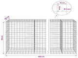 Gabion with 5 mm Wire and 10x10 cm Mesh 950x100x150 cm 3465349