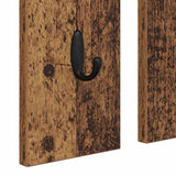 Wall-Mounted Coat Rack Old wood 84 x 10 x 80 cm Engineered wood 874497