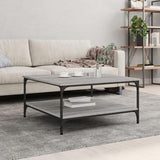 Coffee Table Grey Sonoma 80x80x40 cm Engineered Wood 832841