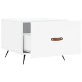 Coffee Tables 2pcs High Gloss White 50x50x40 cm Engineered Wood 829337