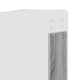 Bed Frame Grey Sonoma 150 x 200 cm Solid Pine Wood 3413295