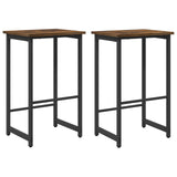 Bar Stool 2 pcs Smoked Oak 40 x 32 x 64 cm Engineered Wood 8006186