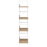 4-Layer Book Shelf Oak 60x27.6x124.5 cm Engineered Wood 288225