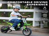 Kids Electric Motorbike, 24V Ride On Motorcycle with 3 Speeds and Rear Suspension, Dirt Bike for T3398P422464