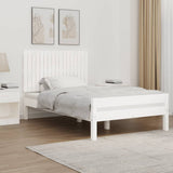 Wall Headboard White 108x3x60 cm Solid Wood Pine 824824