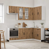 Kitchen Unit LUCCA 8 pcs Artisan Oak Engineered Wood 3438476
