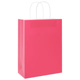Paper Bags 250 pcs with Handles Pink 26x12x35 cm 4101674
