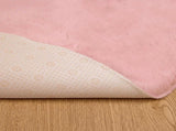 Anti-Slip Faux Rabbit Fur Rug OLITE Pink 160 cm Polyester 42021714