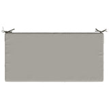 Seat Cushion SOEST 100% Polyester Grey 120 x 80 x 15 cm 944314