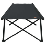 Folding Camping Bed 2 pcs Black 206 x 76 x 74 cm Oxford fabric 42003169