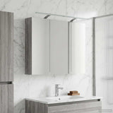 Bathroom Mirror Cabinet Grey Sonoma 100 x 14.5 x 70 cm 889132