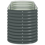Garden Raised Bed 240x80x81 cm Galvanised Steel Grey 45523