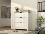 Slim Shoe Cabinet, Narrow Shoe Cupboard with 3 Flip Drawers, Adjustable Shelves for 18 Pairs of T3398P343312