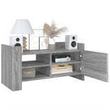 TV Cabinet Grey Sonoma 80x35x40 cm Engineered Wood 848372