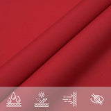Sun Shade Sail Red 7x5x5 m 100% Polyester Oxford 42002290