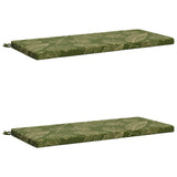 2-Piece Bench Cushions SOEST 2 pcs 100% Polyester Leaf Design 949357
