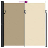 Retractable Side Awning Beige 200x600 cm 4004555