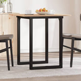 ZNTS Dining Table O-Frame 60x60x75 cm Solid Wood Pine and Steel 3282670