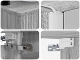 Bathroom Furniture Set 6 pcs Grey Sonoma 3407124